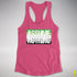 Assume Nothing Aromantic Pride Flag Racerback Tank - Hot Pink